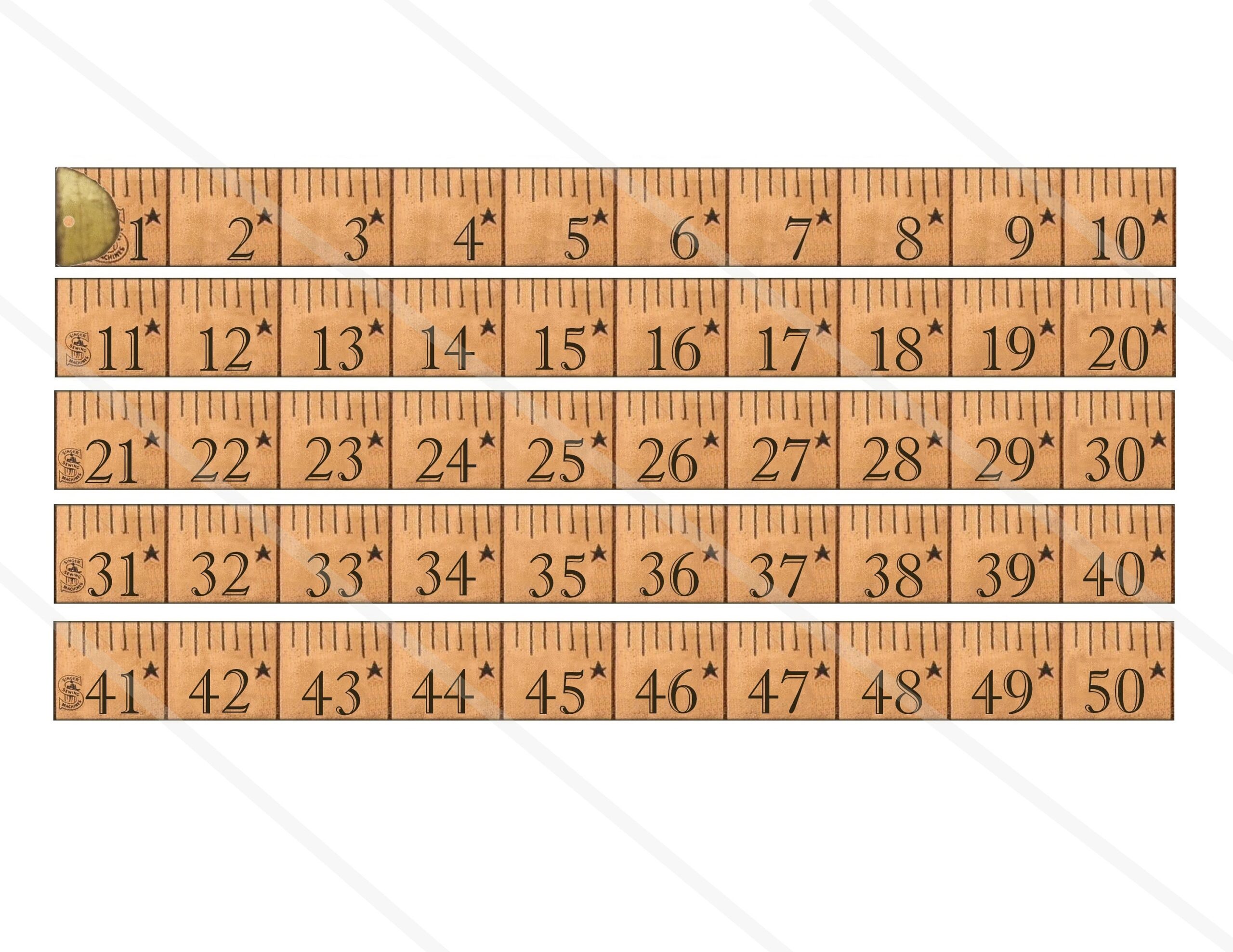 Vintage Tape Measure Measuring 100 Inch Old Printable Paper Craft Art Hobby Crafting Scrapbooking Instant Download Digital Collage Sheet Etsy