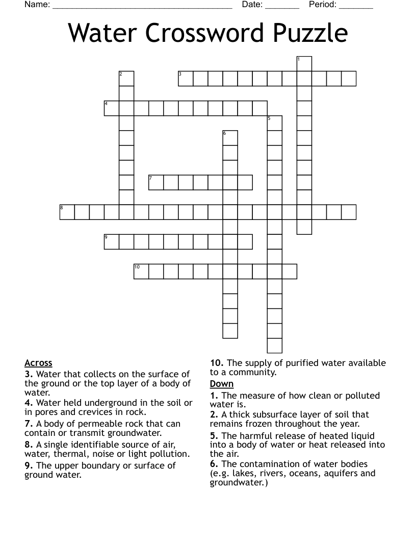 single crossword puzzle clue